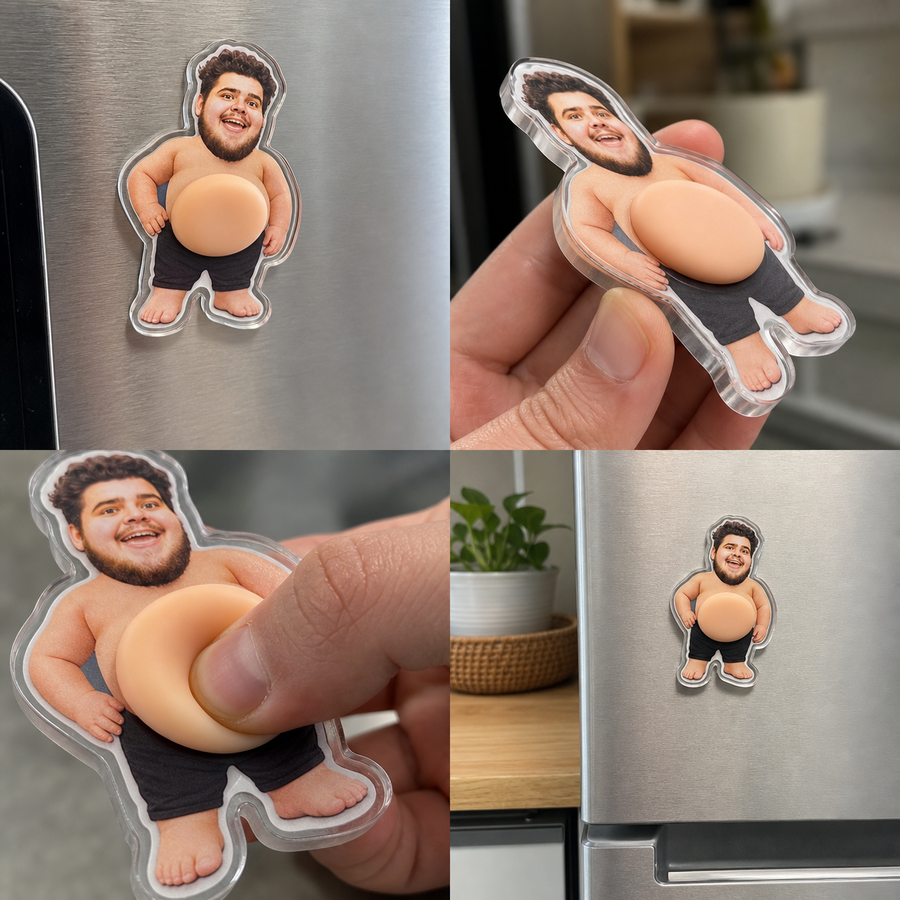 Personalisierter Foto Magnet im 3D Relief-Stil